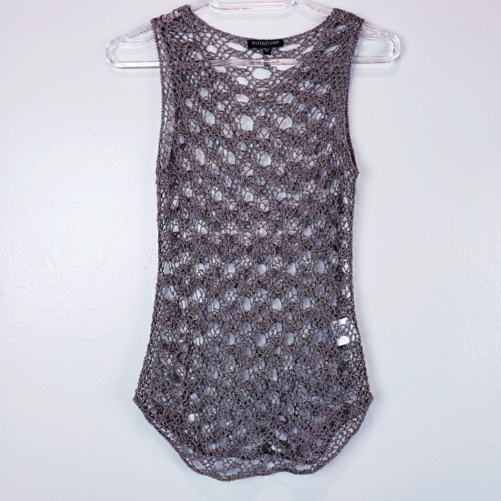 Eileen Fisher Crochet Tank Top Cami